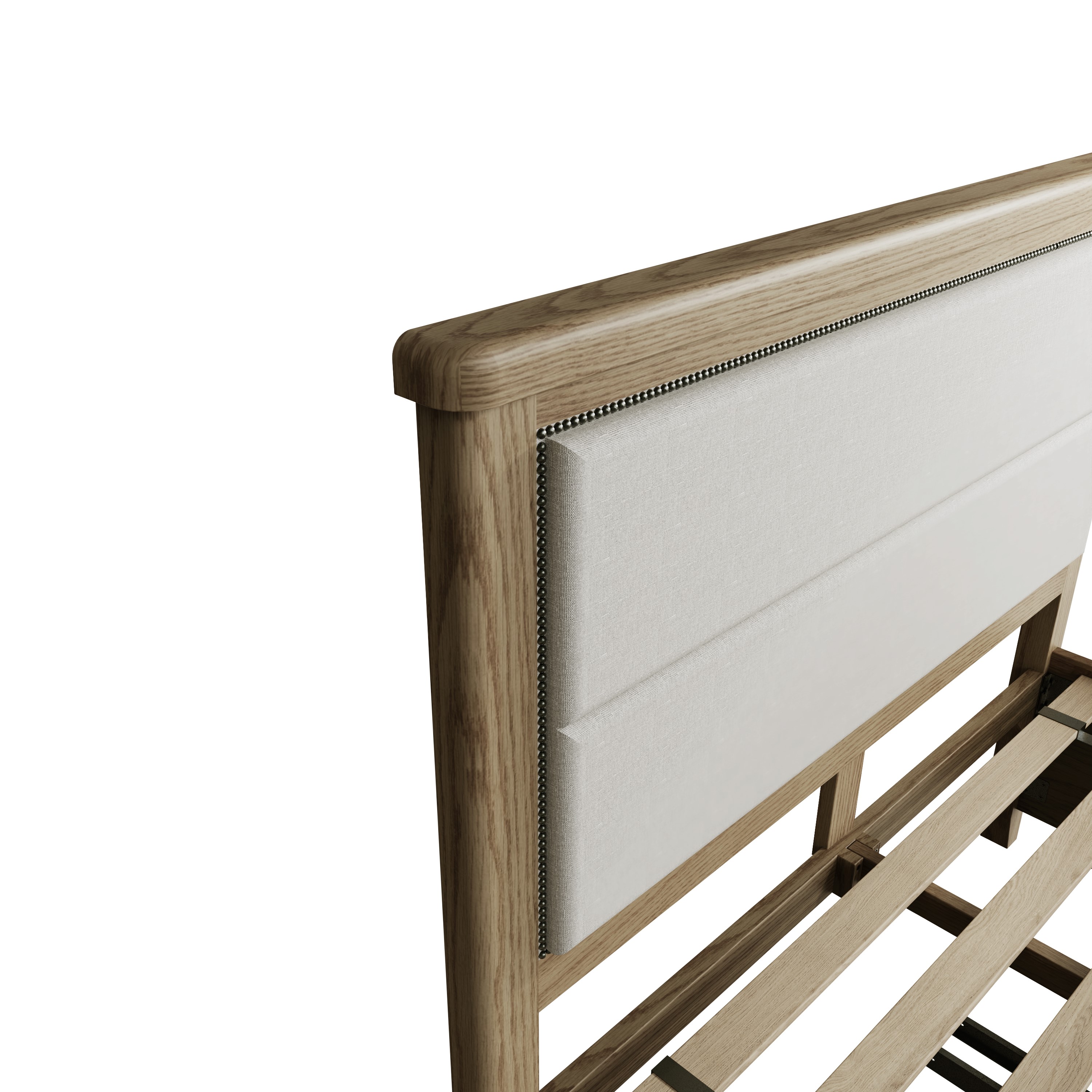 Hoeson 4'6 Fabric Headboard with Drawer Footboard by Aegon Interiors | Style Our Home