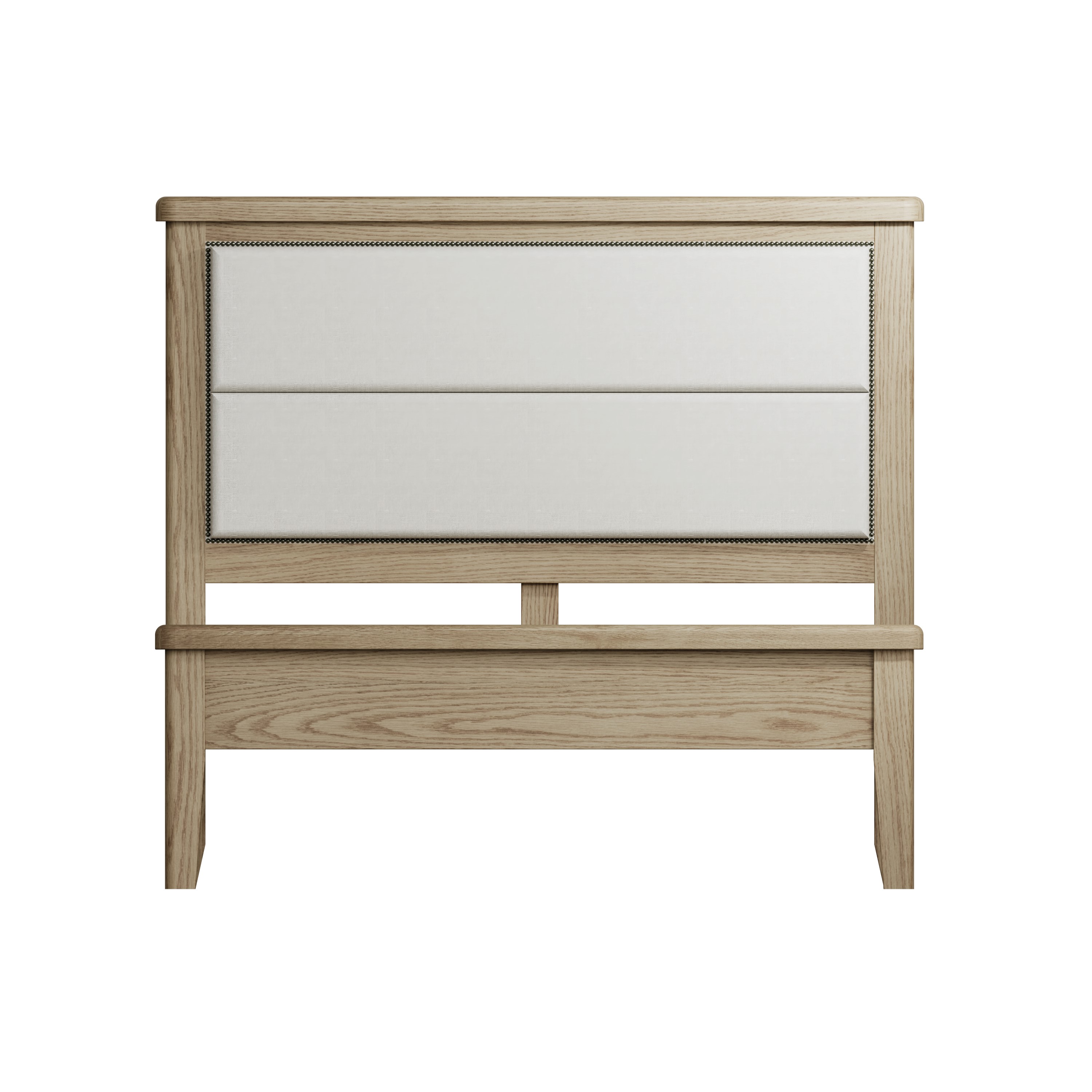 Hoeson 4'6 Fabric Headboard with Low End Footboard by Aegon Interiors | Style Our Home