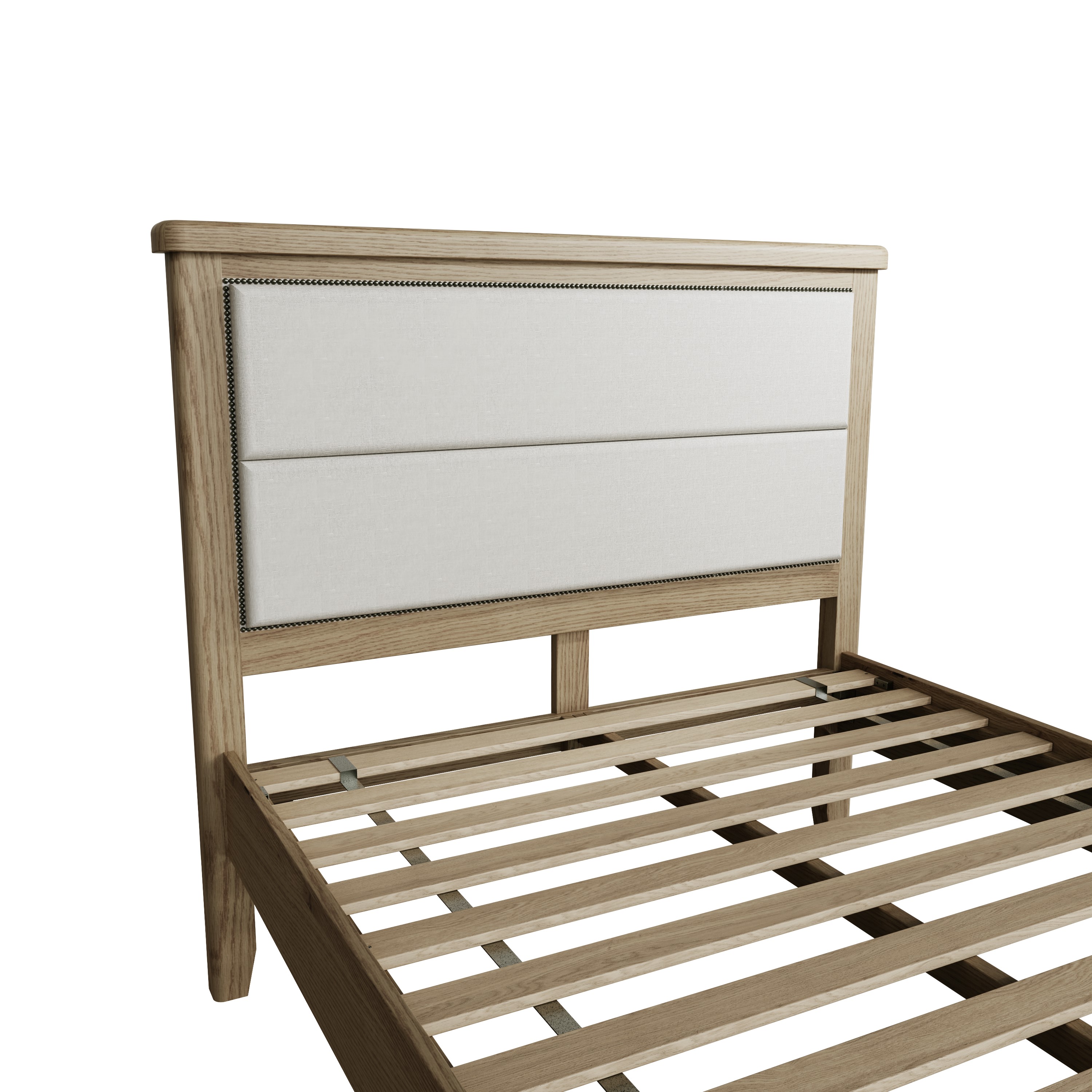Hoeson 4'6 Fabric Headboard with Low End Footboard by Aegon Interiors | Style Our Home