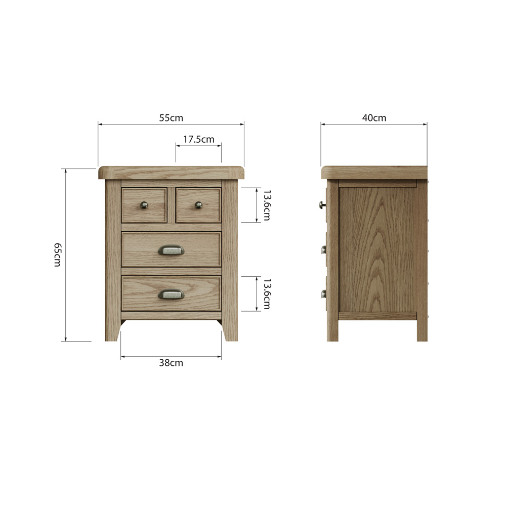 Hoeson Extra Large Bedside Cabinet by Aegon Interiors | Style Our Home