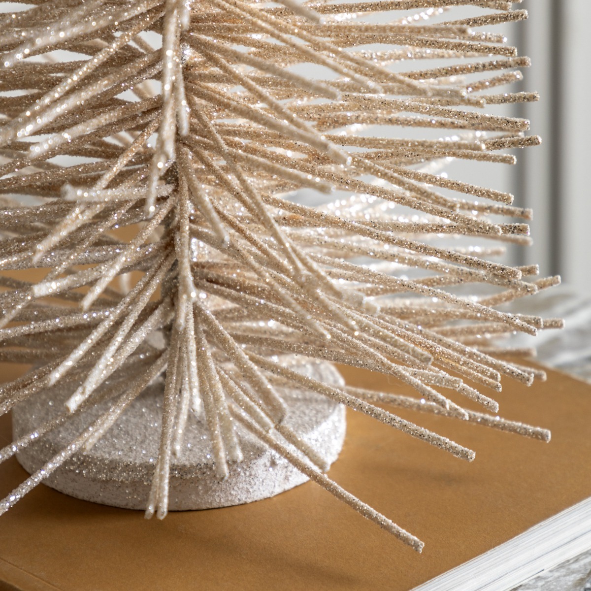 Glittered Large White Brush Tree by Gallery Living | Style Our Home