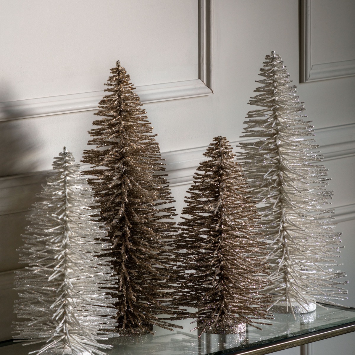 Glittered Large White Brush Tree by Gallery Living | Style Our Home