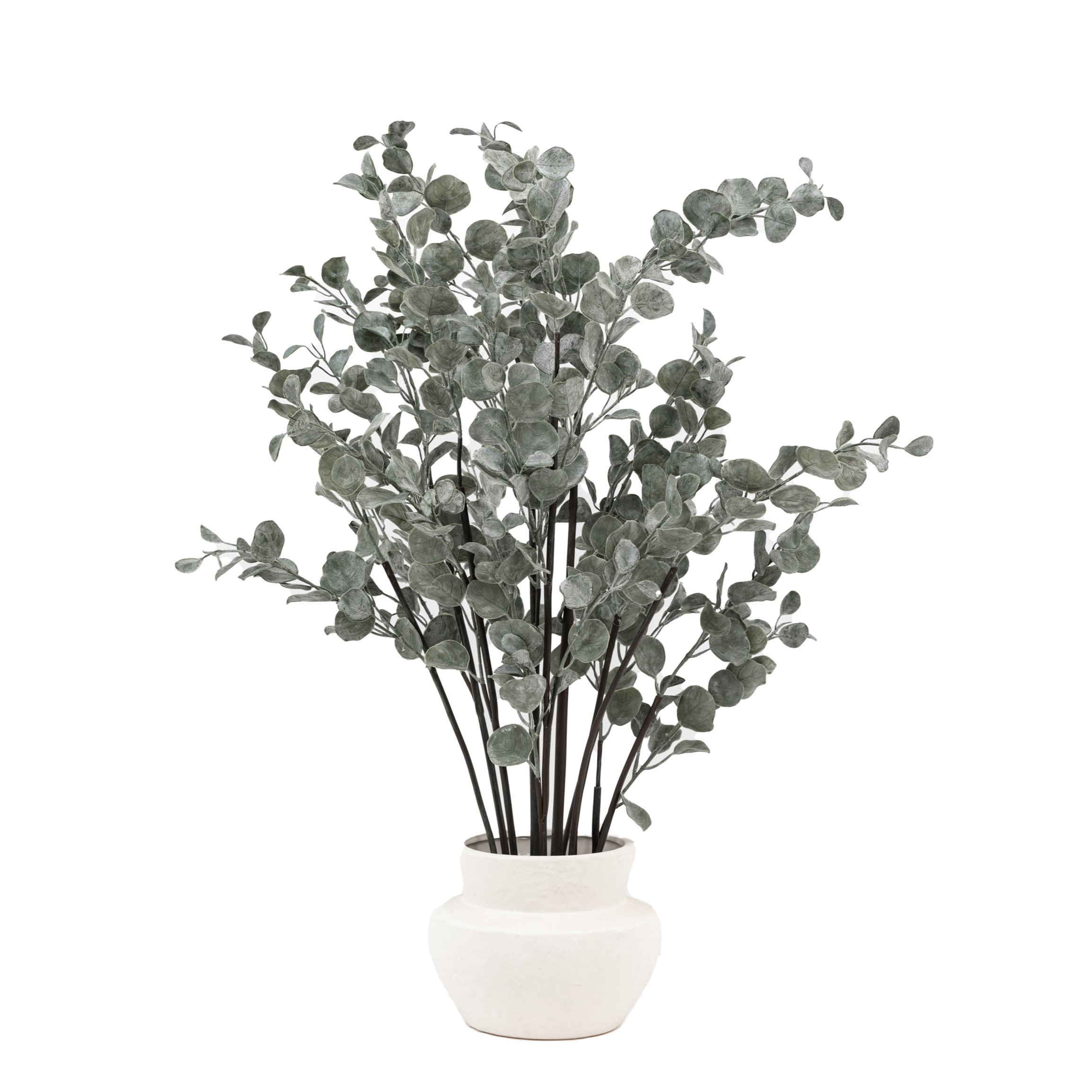 Faux Eucalyptus in Ceramic Pot Ivory by Gallery Living | Style Our Home