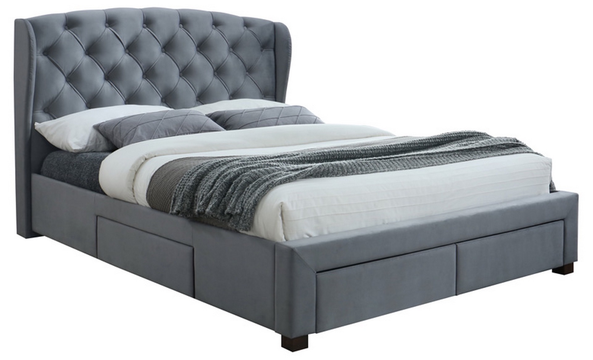 Hope Grey King Bed