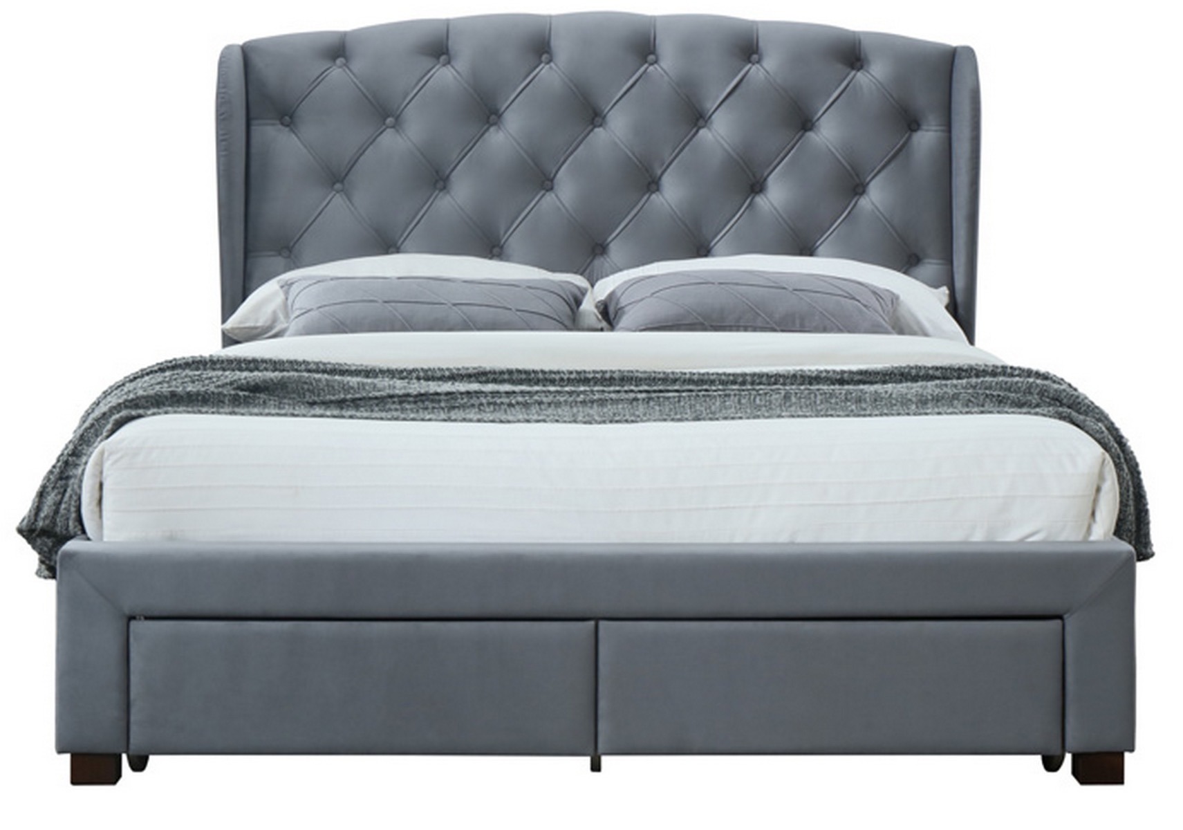 Hope Grey King Bed