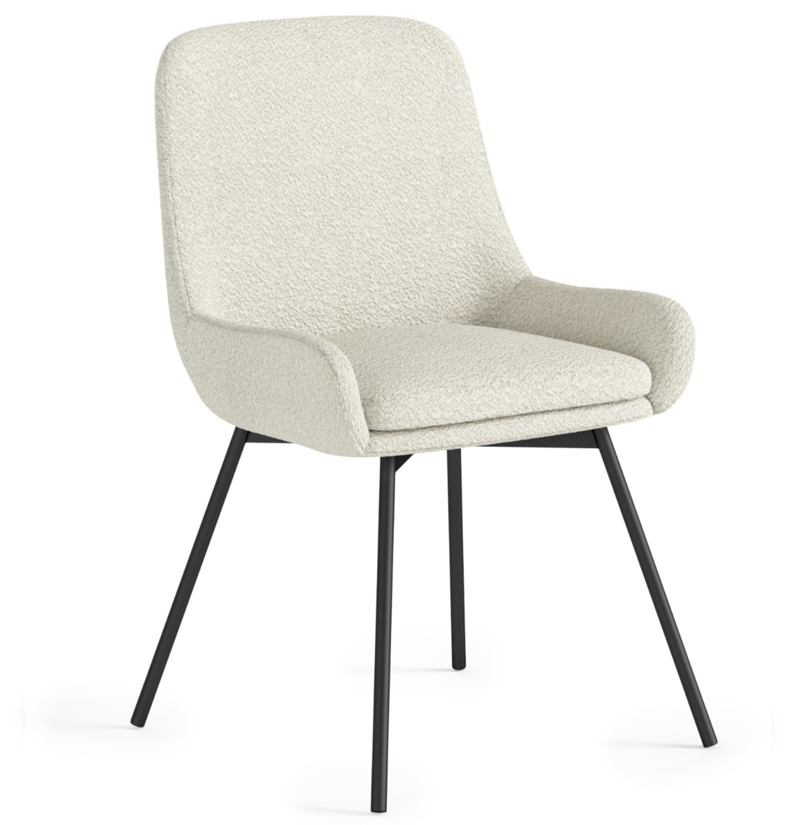 Soho Evie Chair - Ivory Boucle By Corndell | Style Our Home