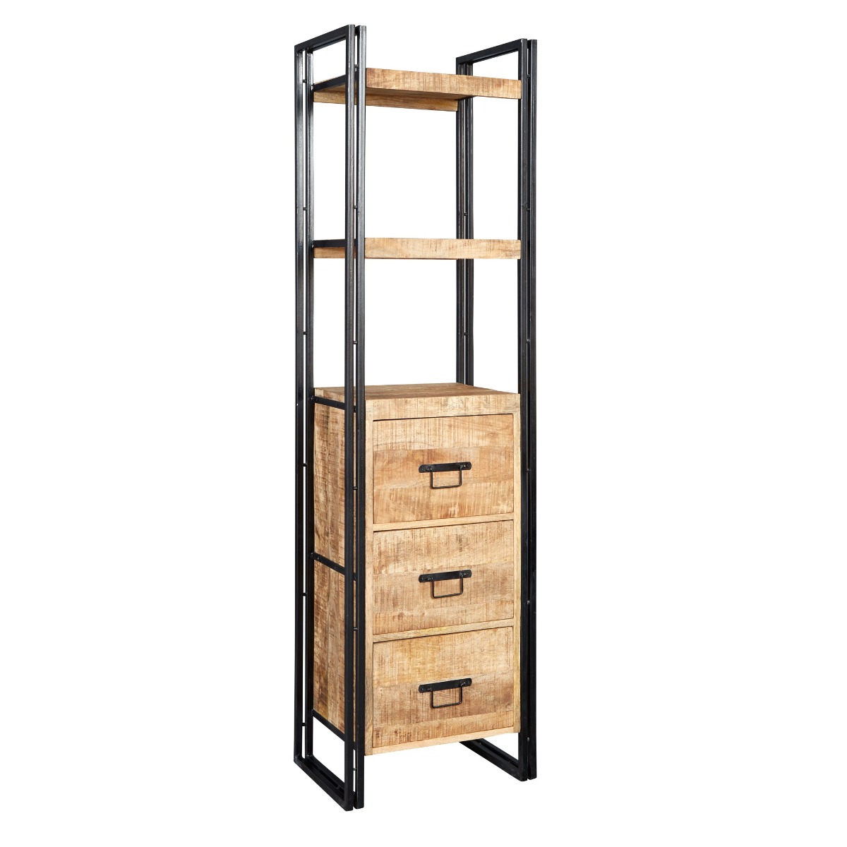 Brindlewood Industrial Slim Bookcase by Karvello Designs | Style Our Home