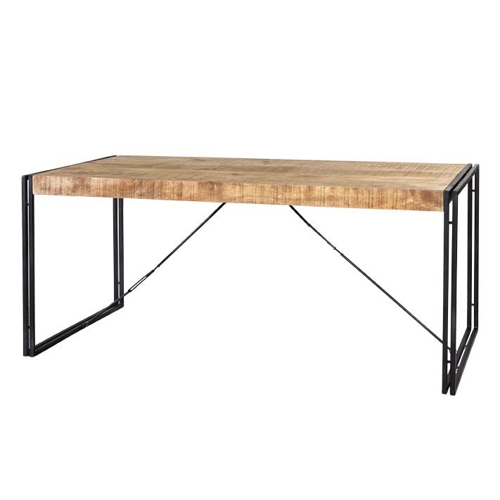 Brindlewood Industrial Metal & Wood Dining Table - Medium by Karvello Designs | Style Our Home