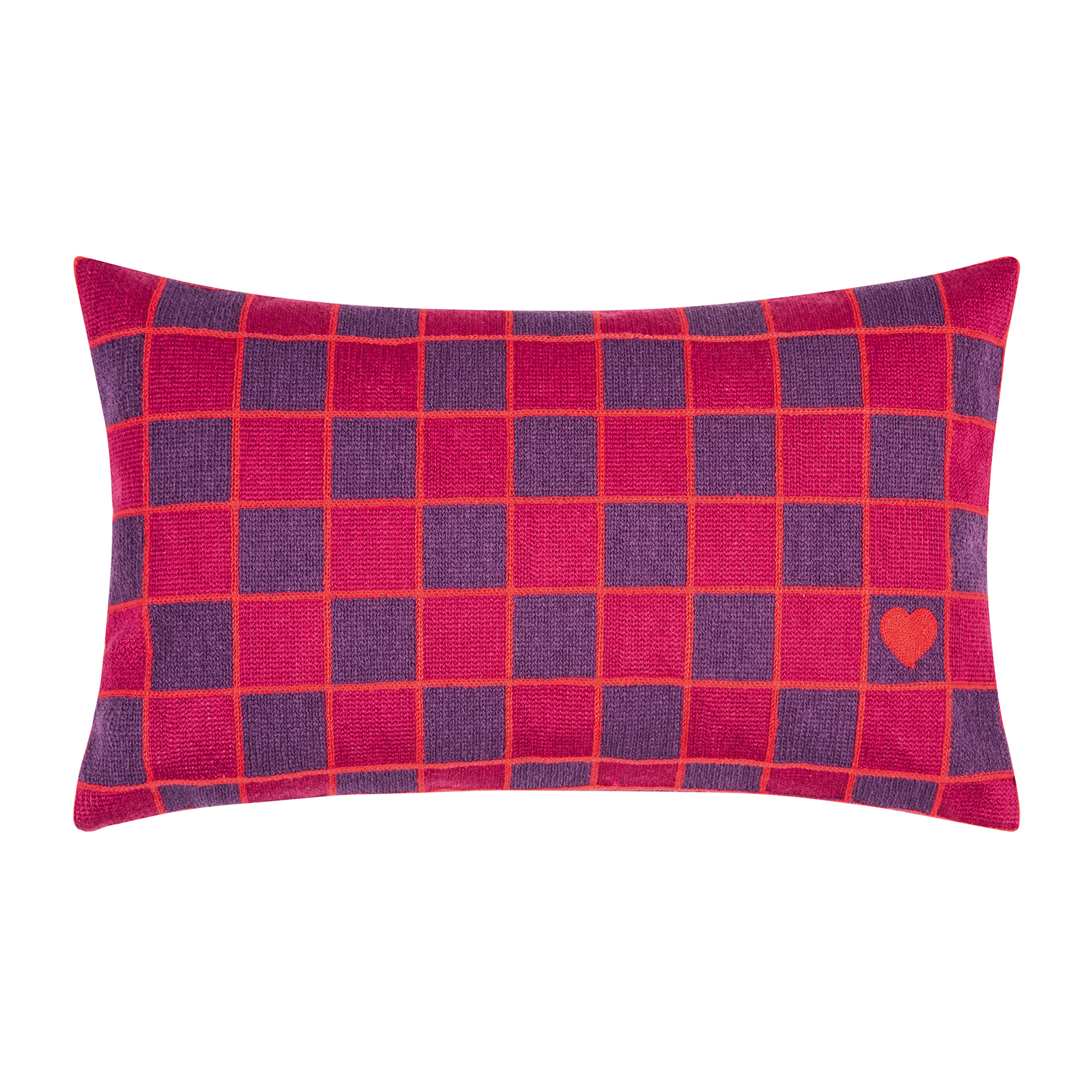 Chess Cushion - Pink-Violet - 30 x 50 cm by Pad Concept  | Style Our Home