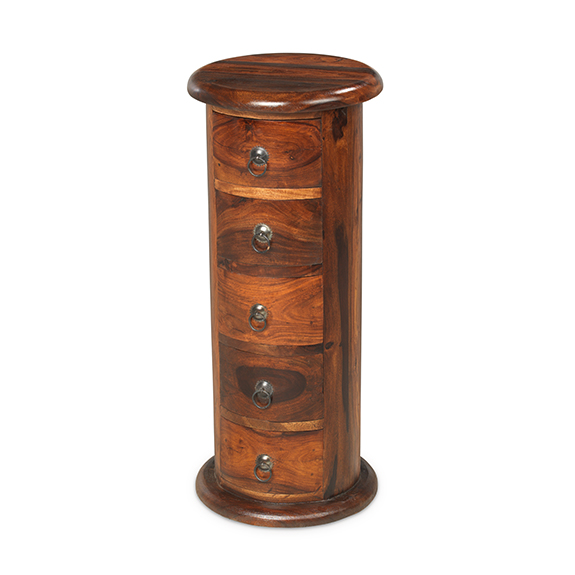 Jali Living 5 Drawer Slim Drum by Heritance Furniture | Style Our Home