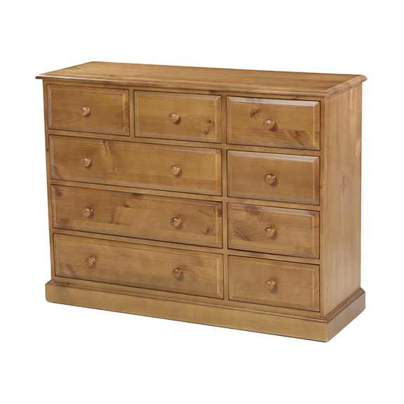 Henley Pine 9 Drawer Chest by Heritance Furniture | Style Our Home