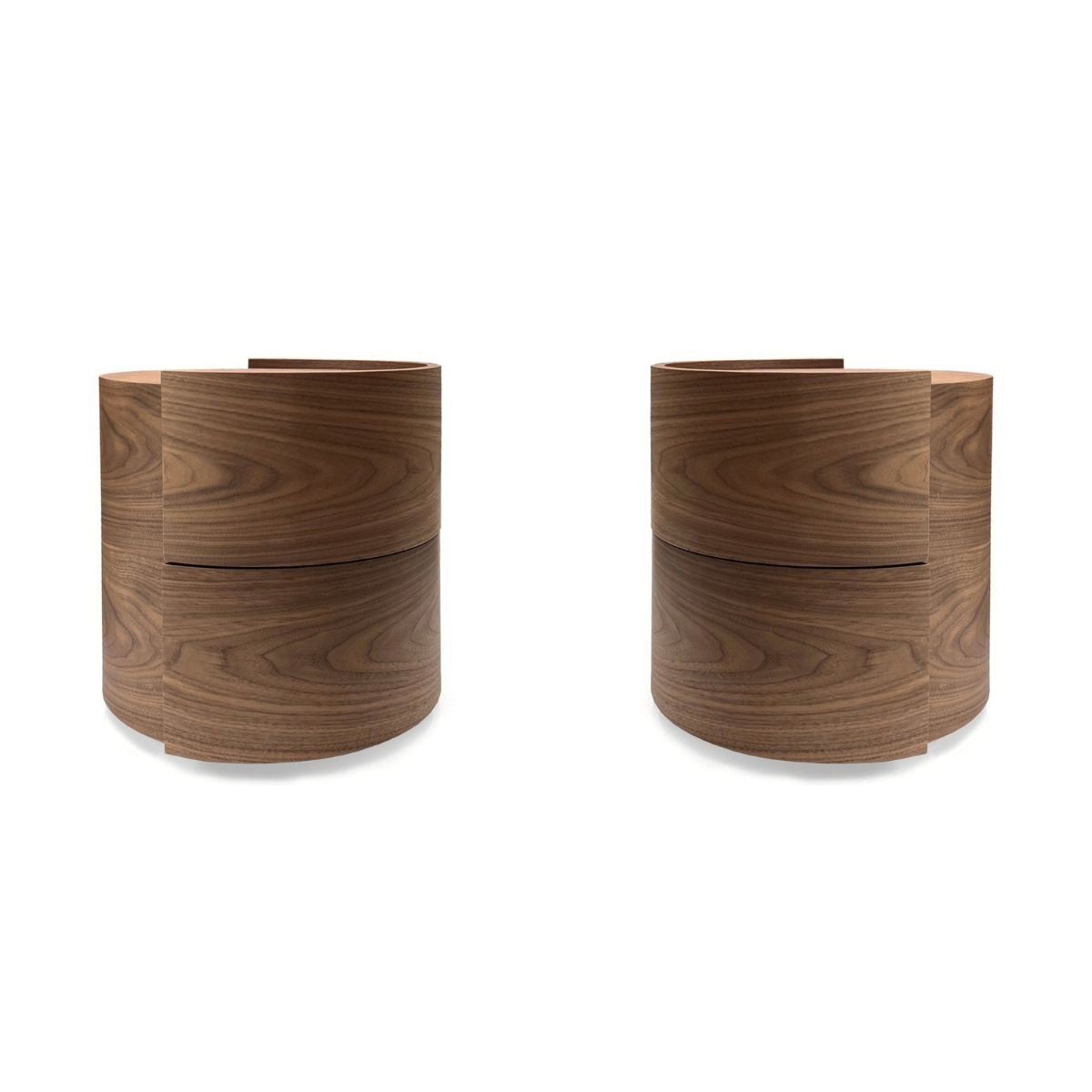 Dexter Bedside Table - Walnut - Pair by Tommy Franks | Style Our Home