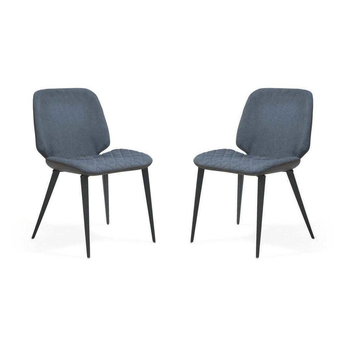 Scudo Dining Chair - Set of 2 - Bella Blue Velvet by Tommy Franks | Style Our Home