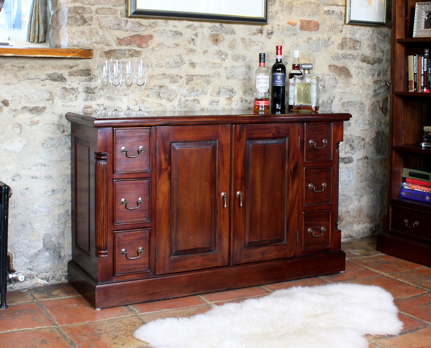 Baumhaus Bahon Mahogany Sideboard - Style Our Home
