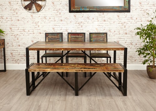 Baumhaus Urban Chic Large Dining Bench - Style Our Home