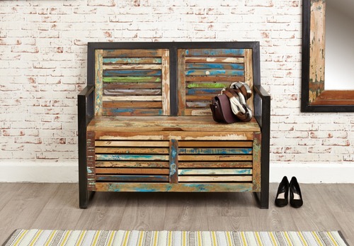 Baumhaus Urban Chic Storage Monks Bench - Style Our Home