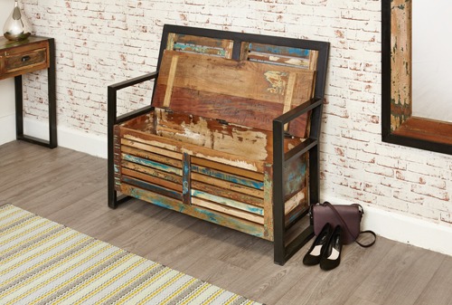 Baumhaus Urban Chic Storage Monks Bench - Style Our Home