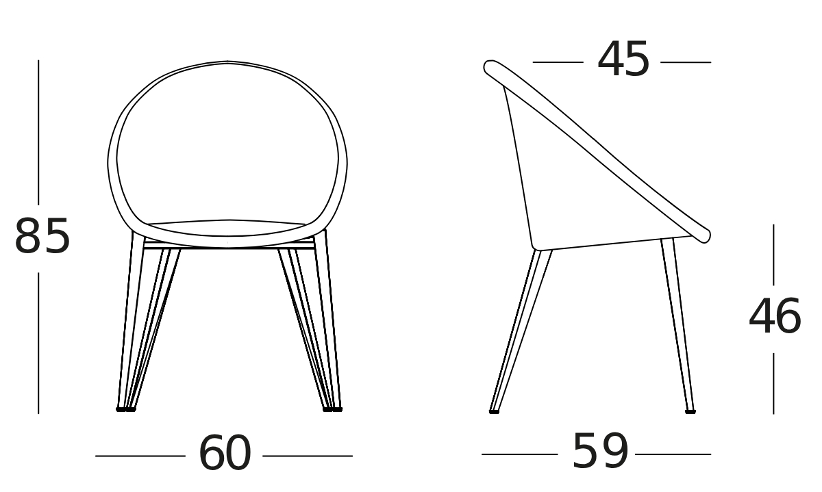 Vincent Sheppard Jack Black Steel Base Dining Chair by Vincent Sheppard | Style Our Home