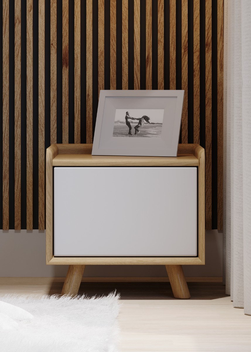 Lago Bedside 1 Door - White by BELL & STOCCHERO | Style Our Home

