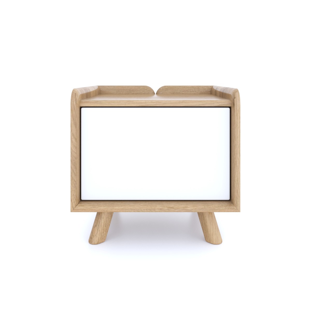 Lago Bedside 1 Door - White by BELL & STOCCHERO | Style Our Home

