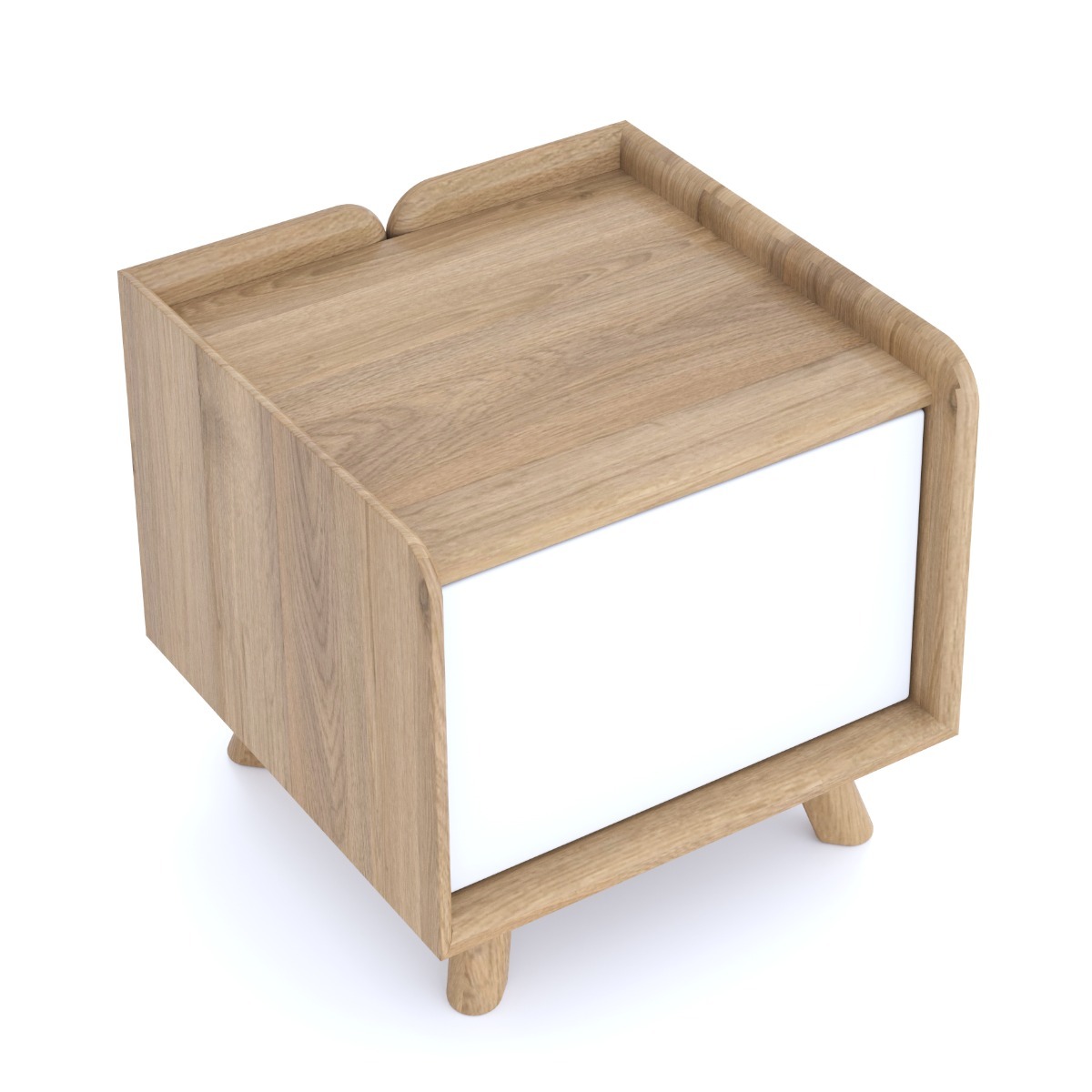 Lago Bedside 1 Door - White by BELL & STOCCHERO | Style Our Home
