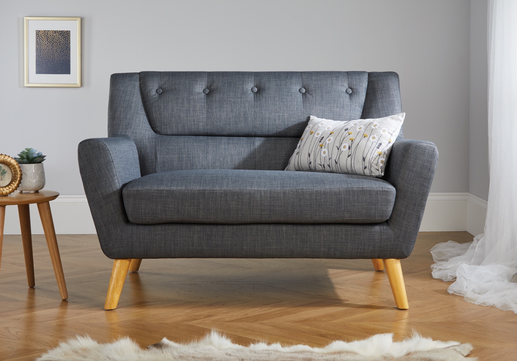 Lambeth Grey Medium 2 Seater Sofa