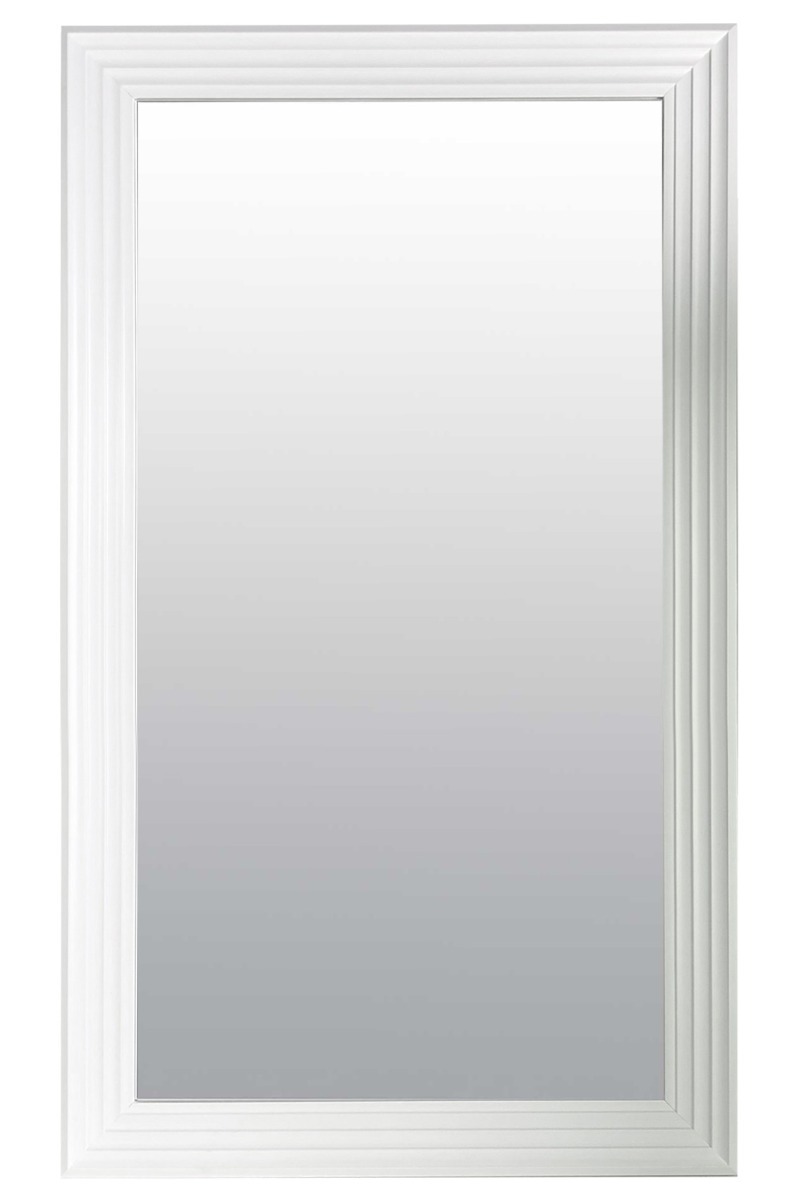 Thalia Bright White Large Layered Wall Mirror 