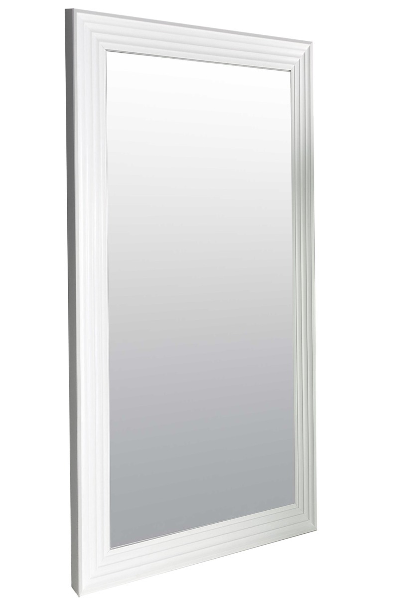 Thalia Bright White Large Layered Wall Mirror 