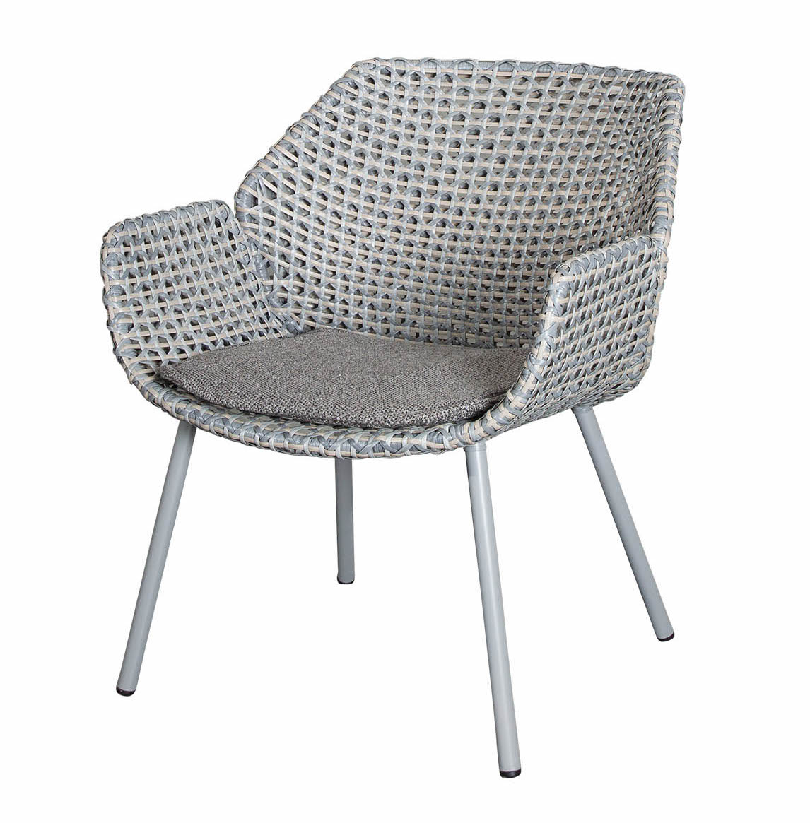 Vibe Light Grey Lounge Chair - Dark Grey Wove by Cane-line | Style Our Home