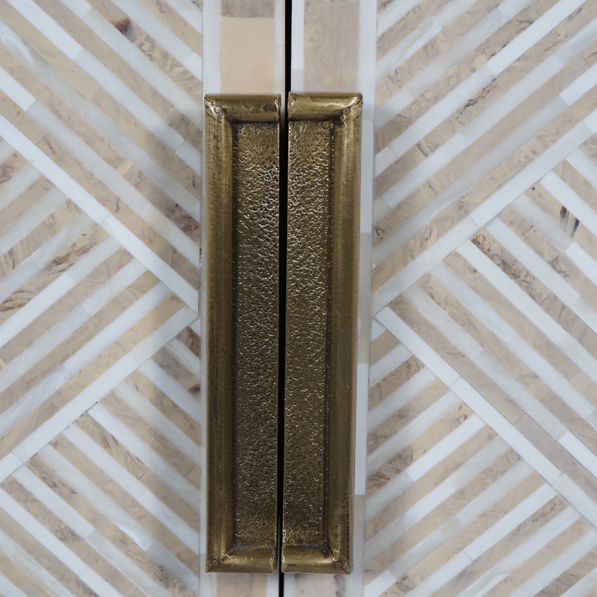 Linden Bone and Mango Wood 2 Door Cabinet by Libra | Style Our Home