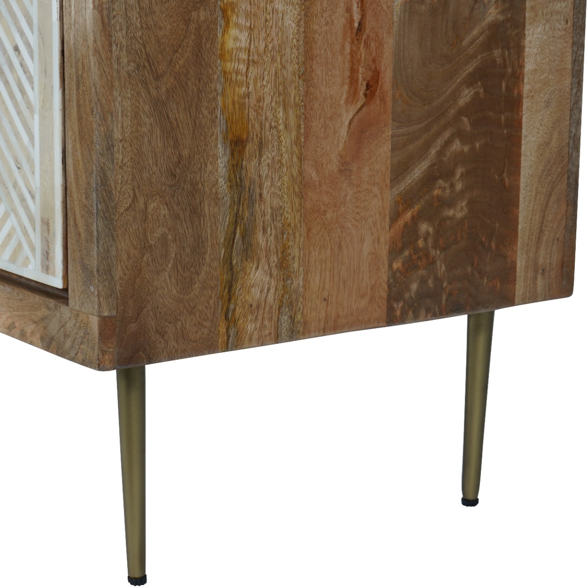 Linden Bone and Mango Wood 2 Door Cabinet by Libra | Style Our Home