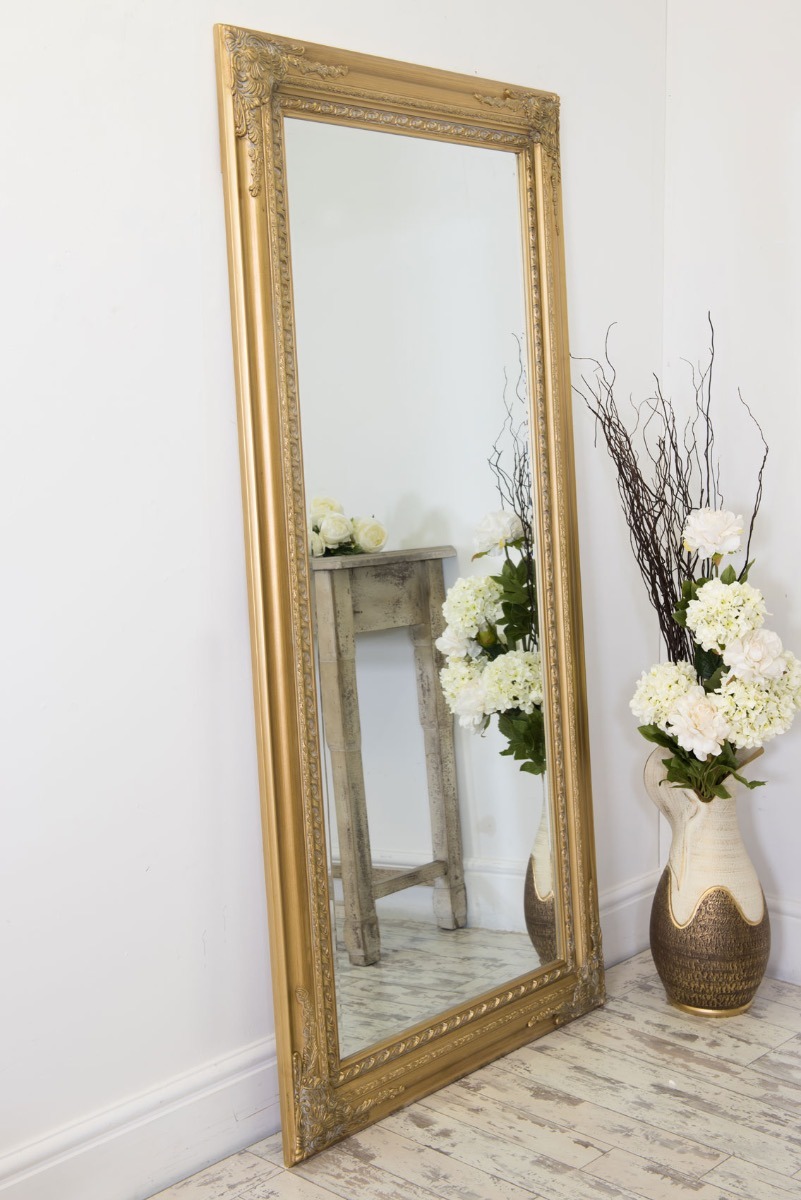Caprice Vintage Gold Elegant Antique Design Full Length Mirror