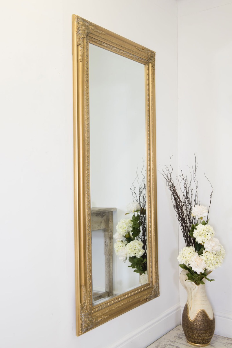 Caprice Vintage Gold Elegant Antique Design Full Length Mirror