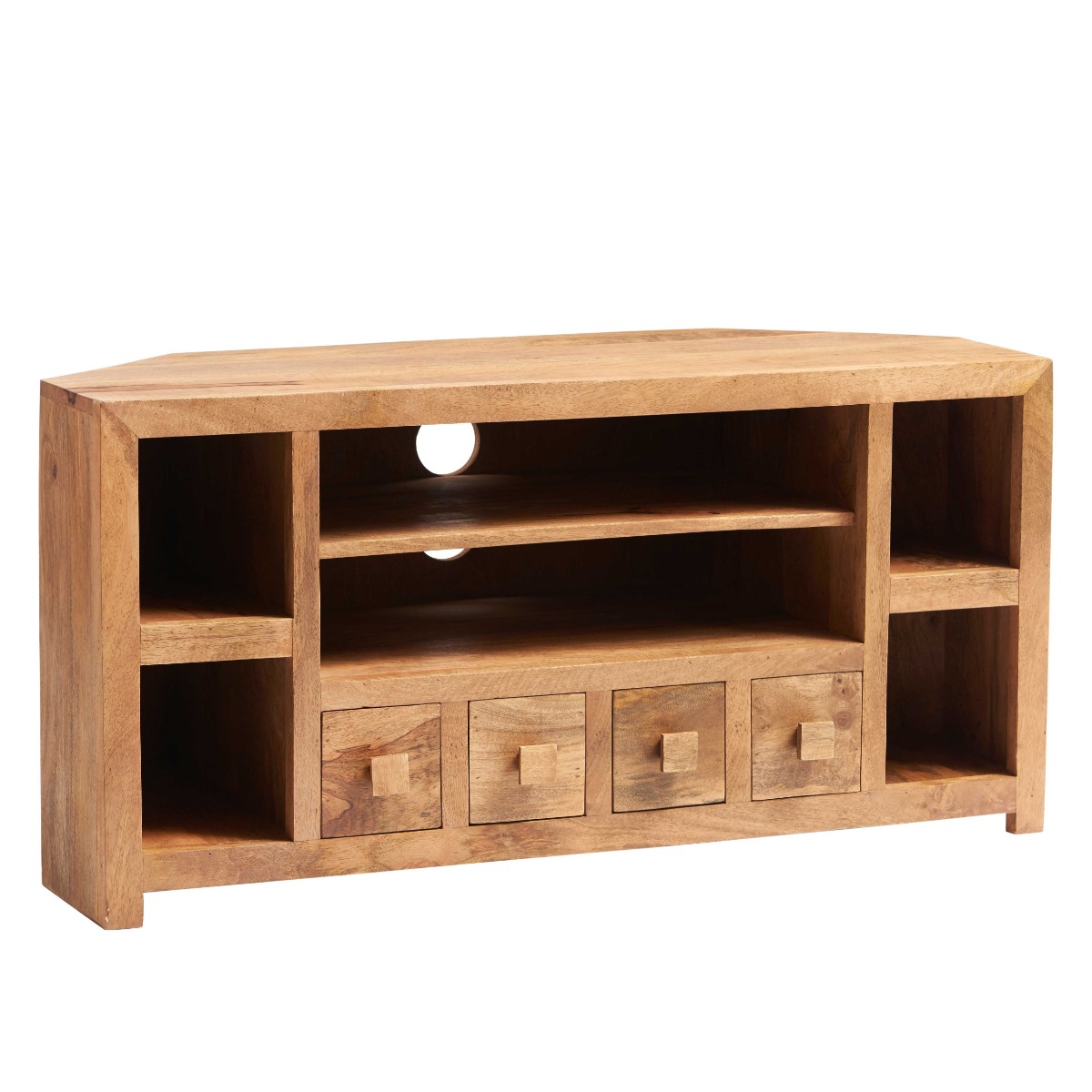 Karoo Light Mango Corner Tv Unit by Karvello Designs | Style Our Home