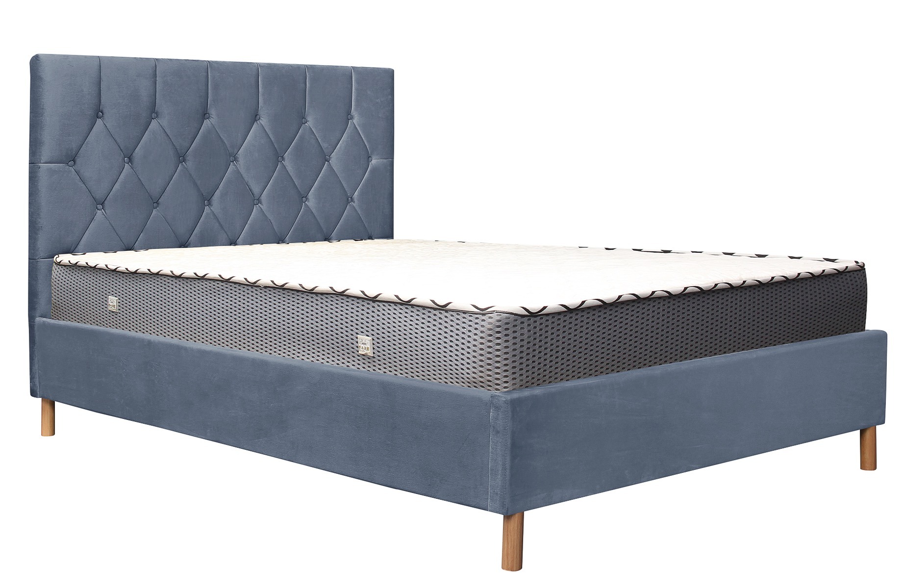Loxley Grey 4' Small Double Ottoman Bed