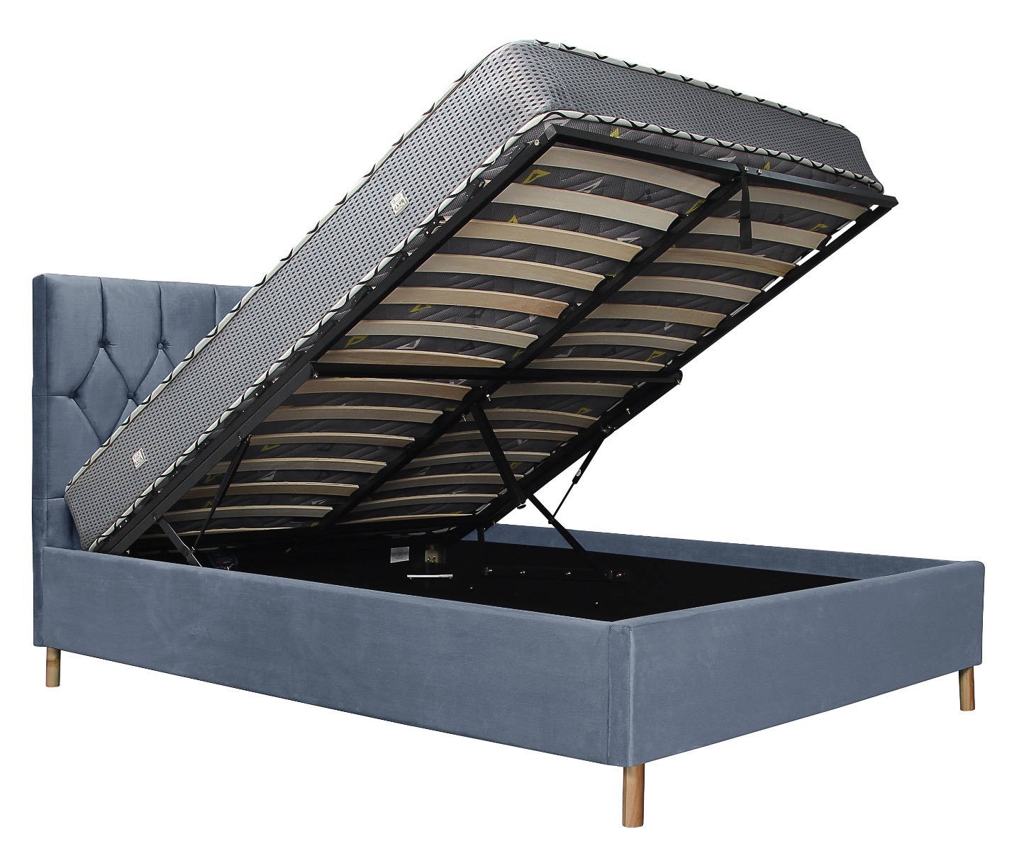 Loxley Grey 4' Small Double Ottoman Bed