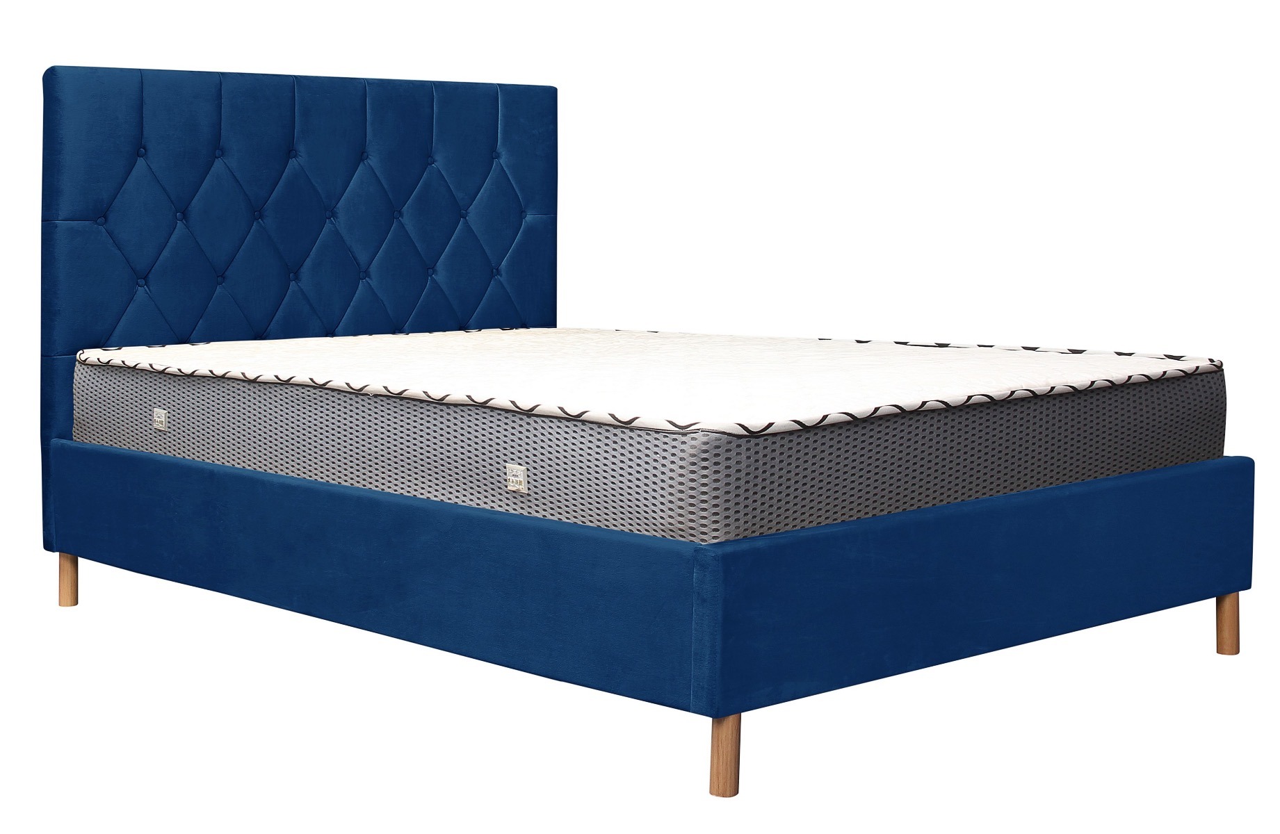 Loxley Blue 5' King Ottoman Bed