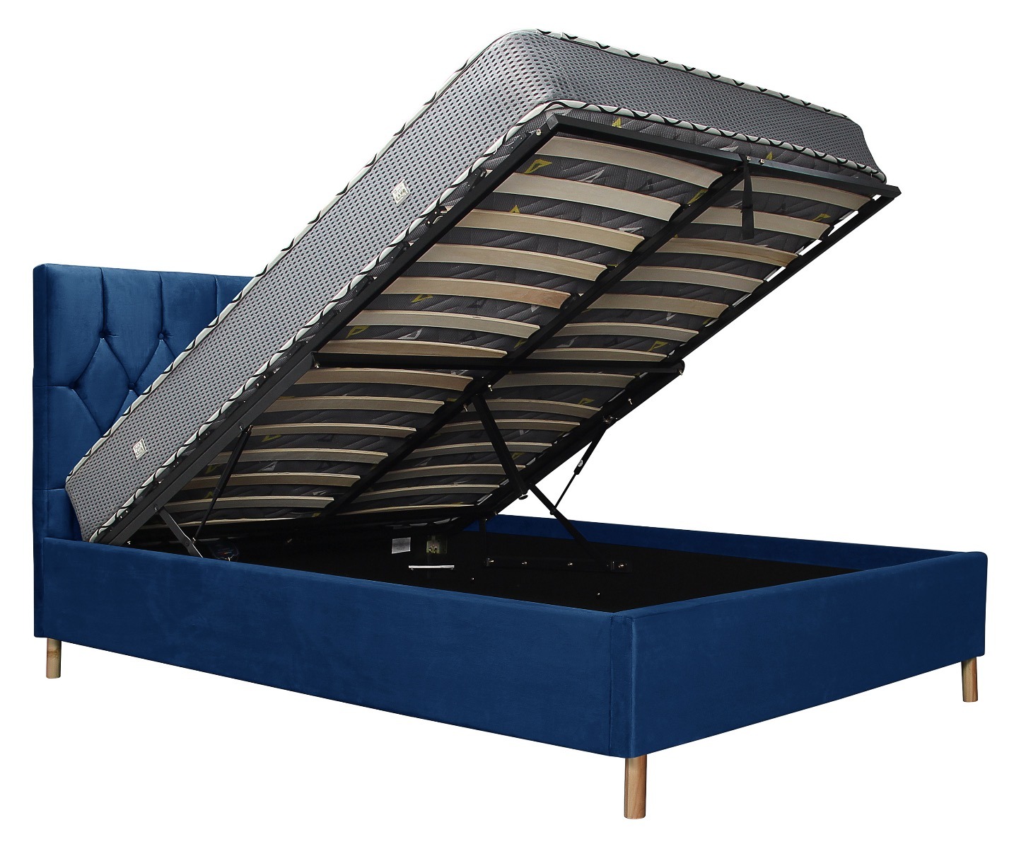 Loxley Blue 5' King Ottoman Bed
