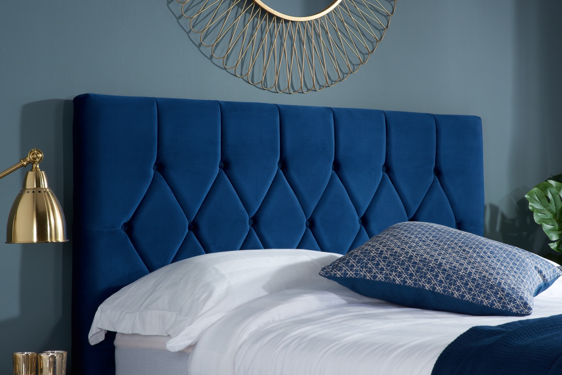Loxley Blue 5' King Ottoman Bed