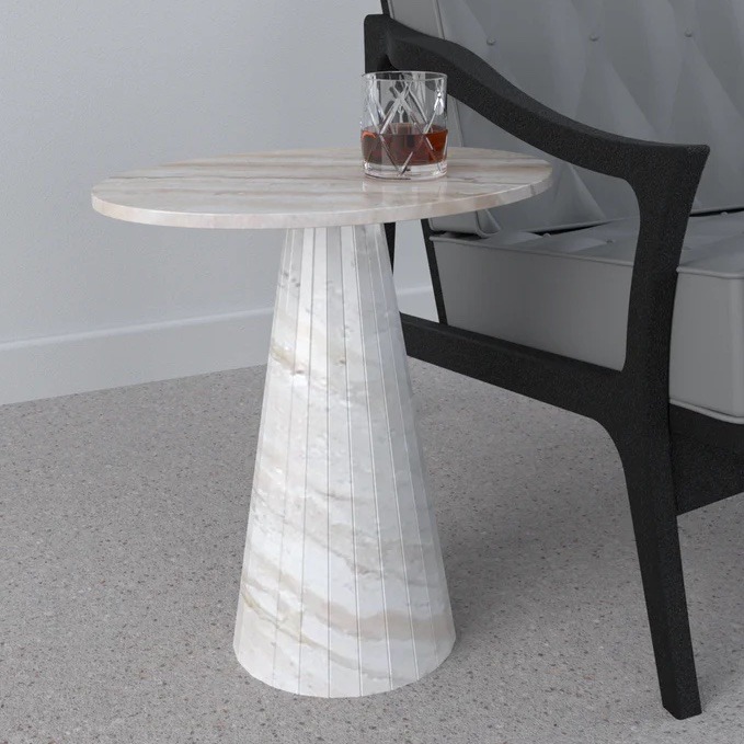 Lusso Marble Side Table - Customisable Options by Steve Bristow | Style Our Home