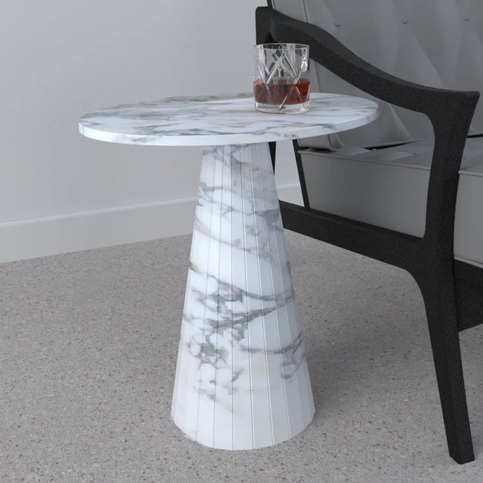 Lusso Marble Side Table - Customisable Options by Steve Bristow | Style Our Home