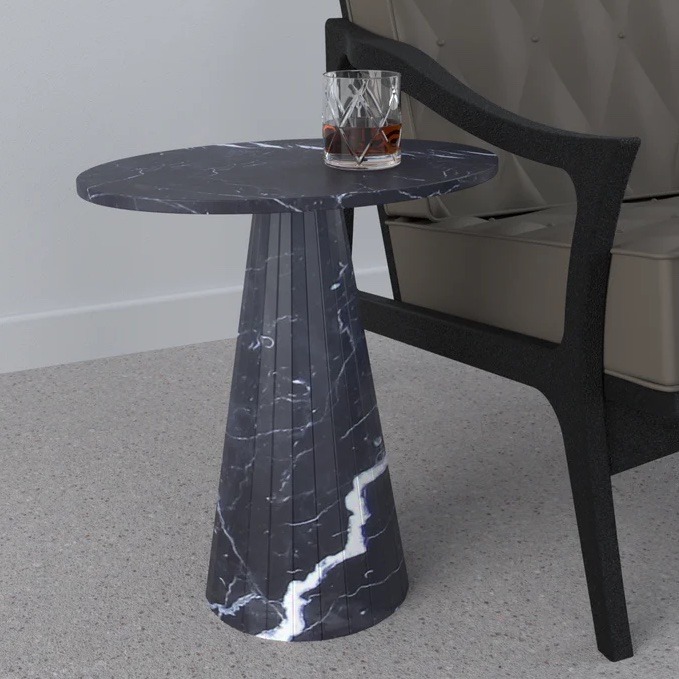 Lusso Marble Side Table - Customisable Options by Steve Bristow | Style Our Home