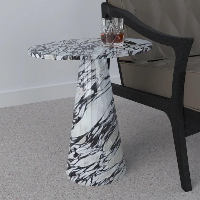 Lusso Marble Side Table - Customisable Options by Steve Bristow | Style Our Home