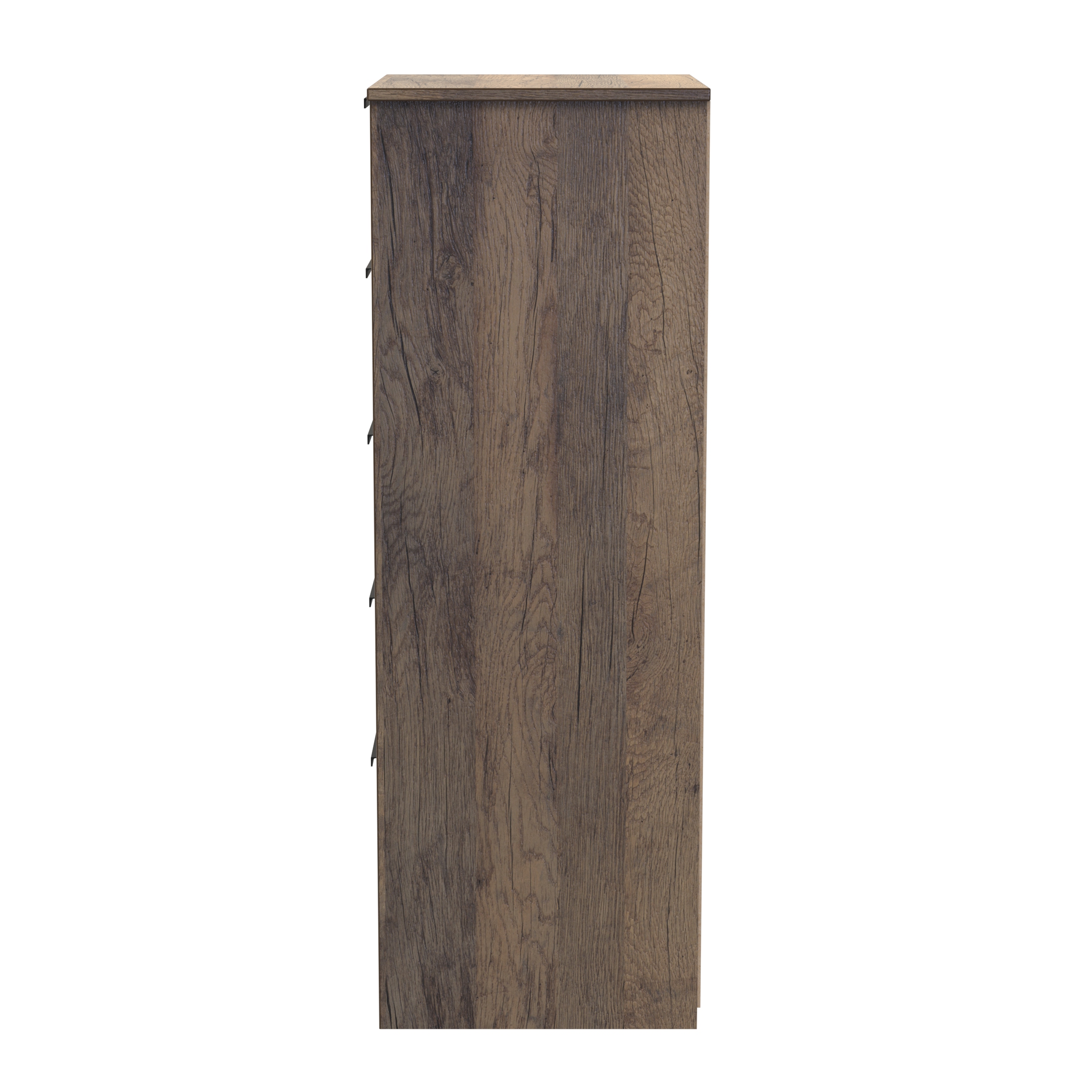 Las Vegas 5 Drawer Bedside Cabinet in White Matt & Vintage Oak by Welcome Furniture | Style Our Home
