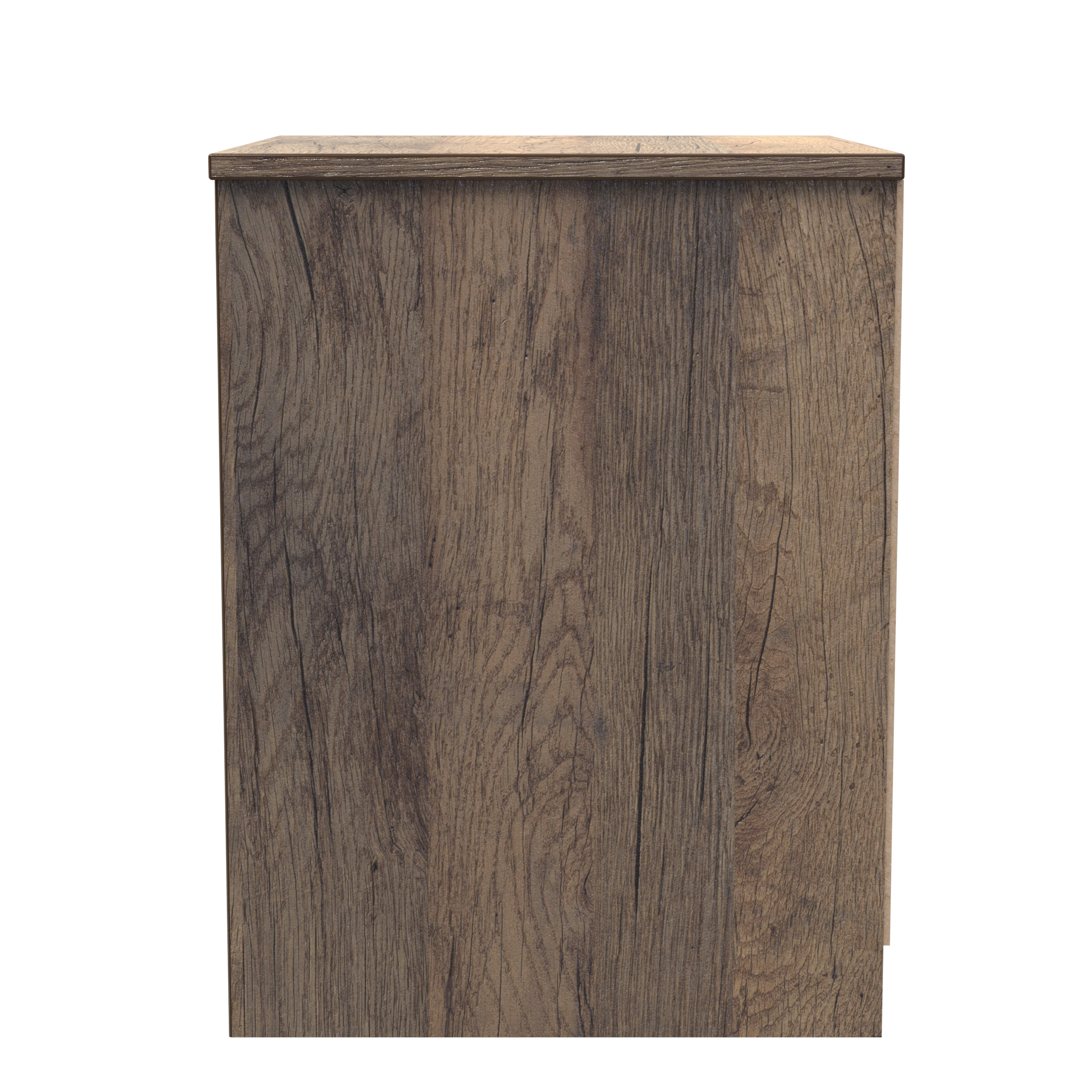 Las Vegas 2 Drawer Bedside Cabinet in White Matt & Vintage Oak