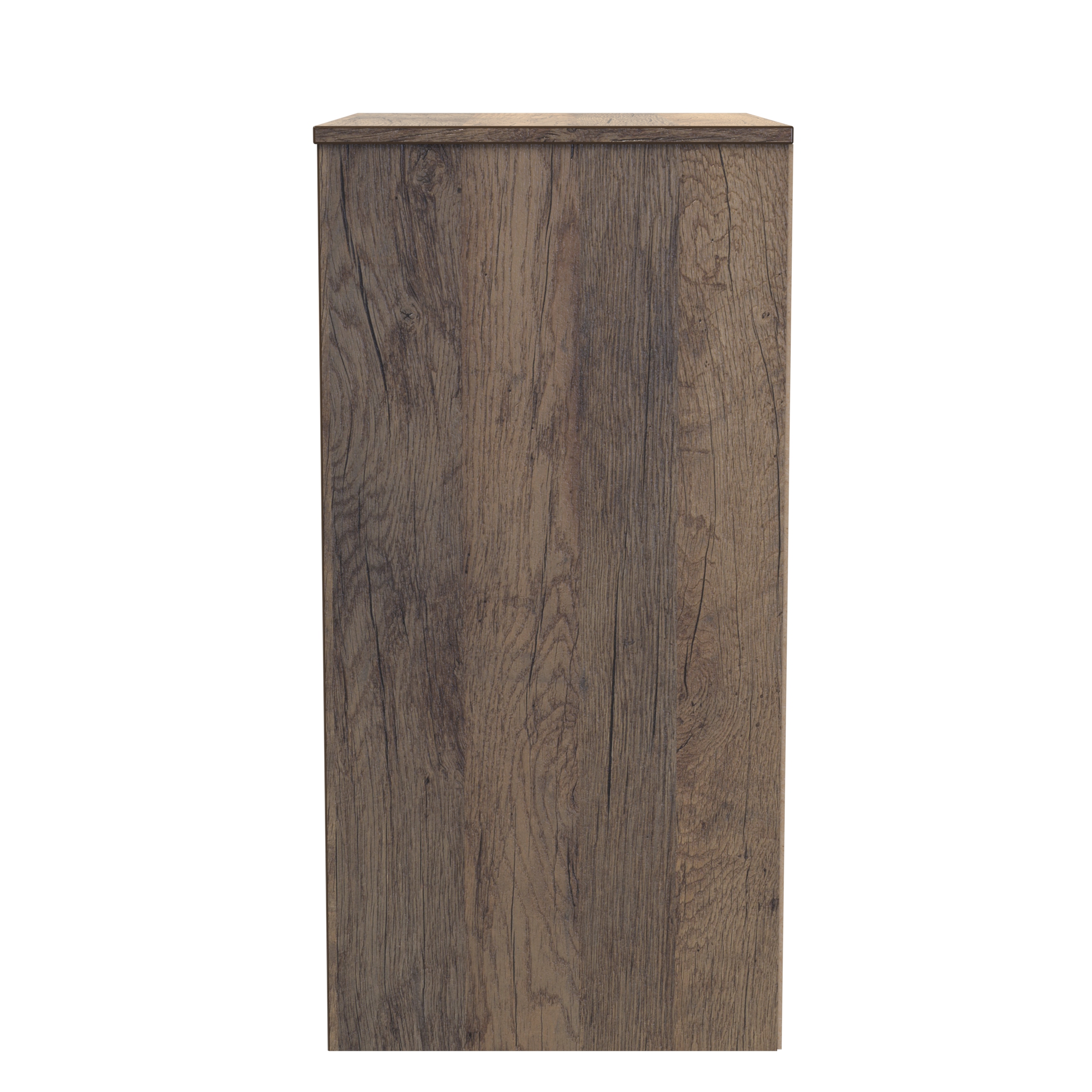Nashville-3 Drawer Bedside Cabinet in White Matt & Vintage Oak by Welcome Furniture | Style Our Home