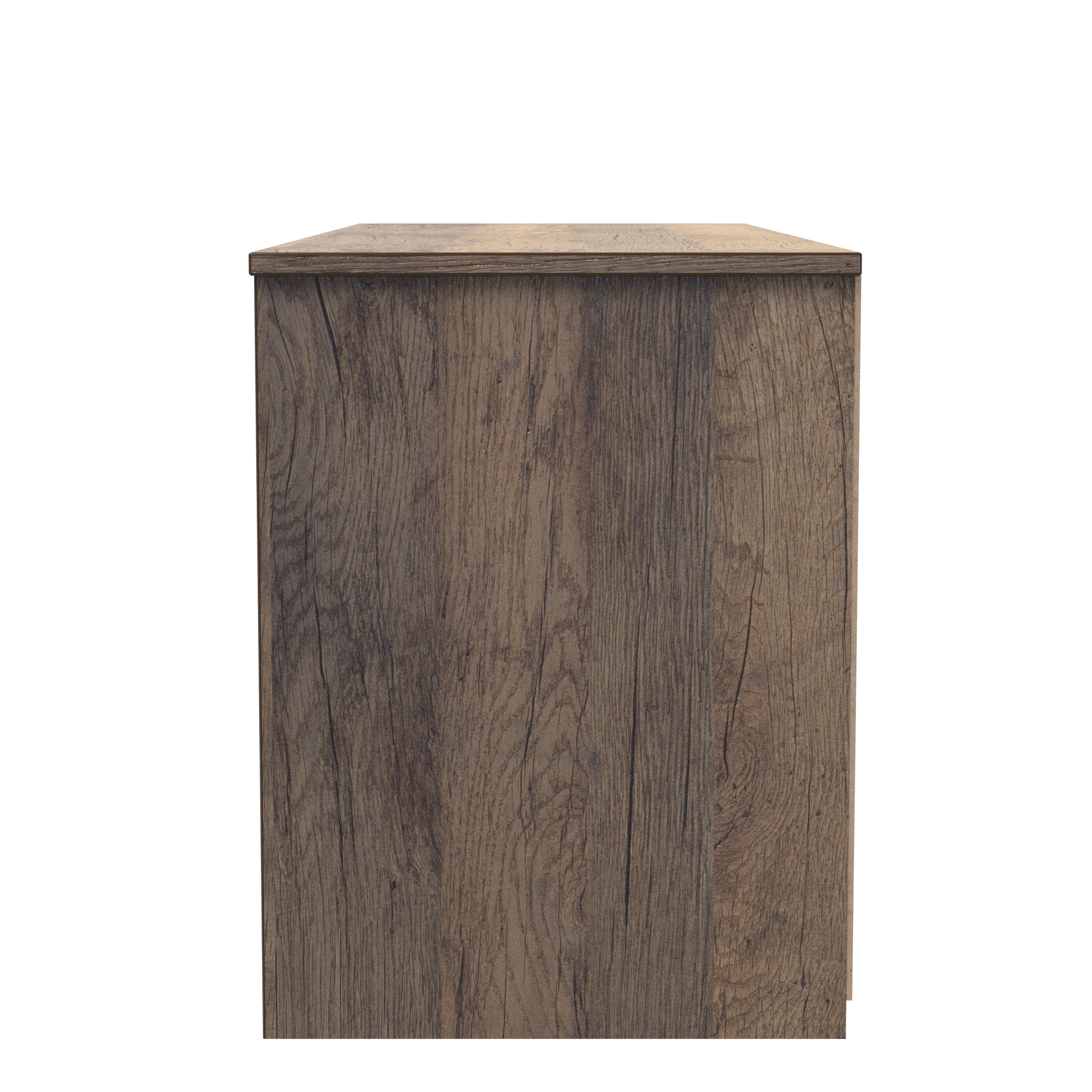 Las Vegas 4 Drawer Bed Box in White Matt & Vintage Oak