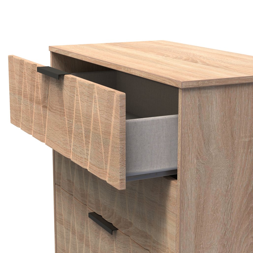 Las Vegas 3 Drawer Deep Chest in Bardolino Oak Welcome Furniture | Style Our Home