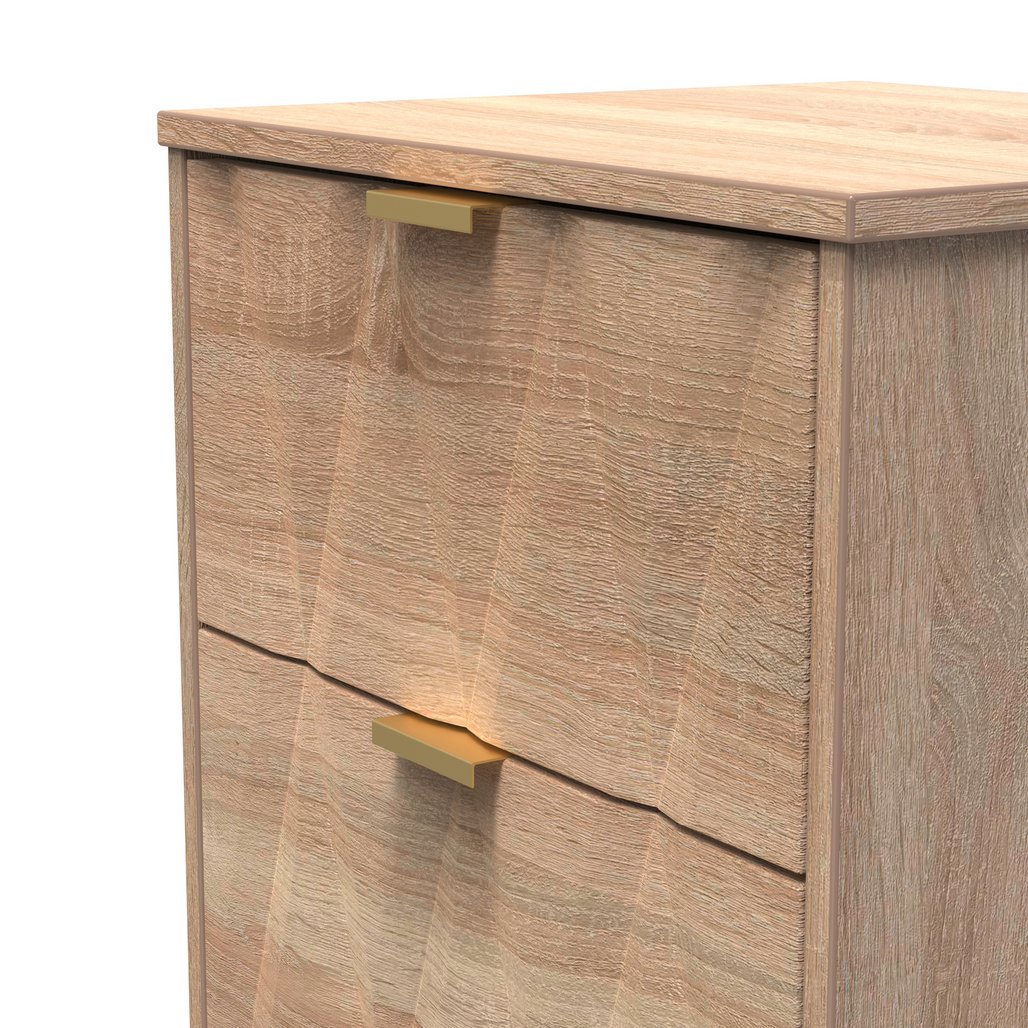 Las Vegas 3 Drawer Deep Chest in Bardolino Oak Welcome Furniture | Style Our Home