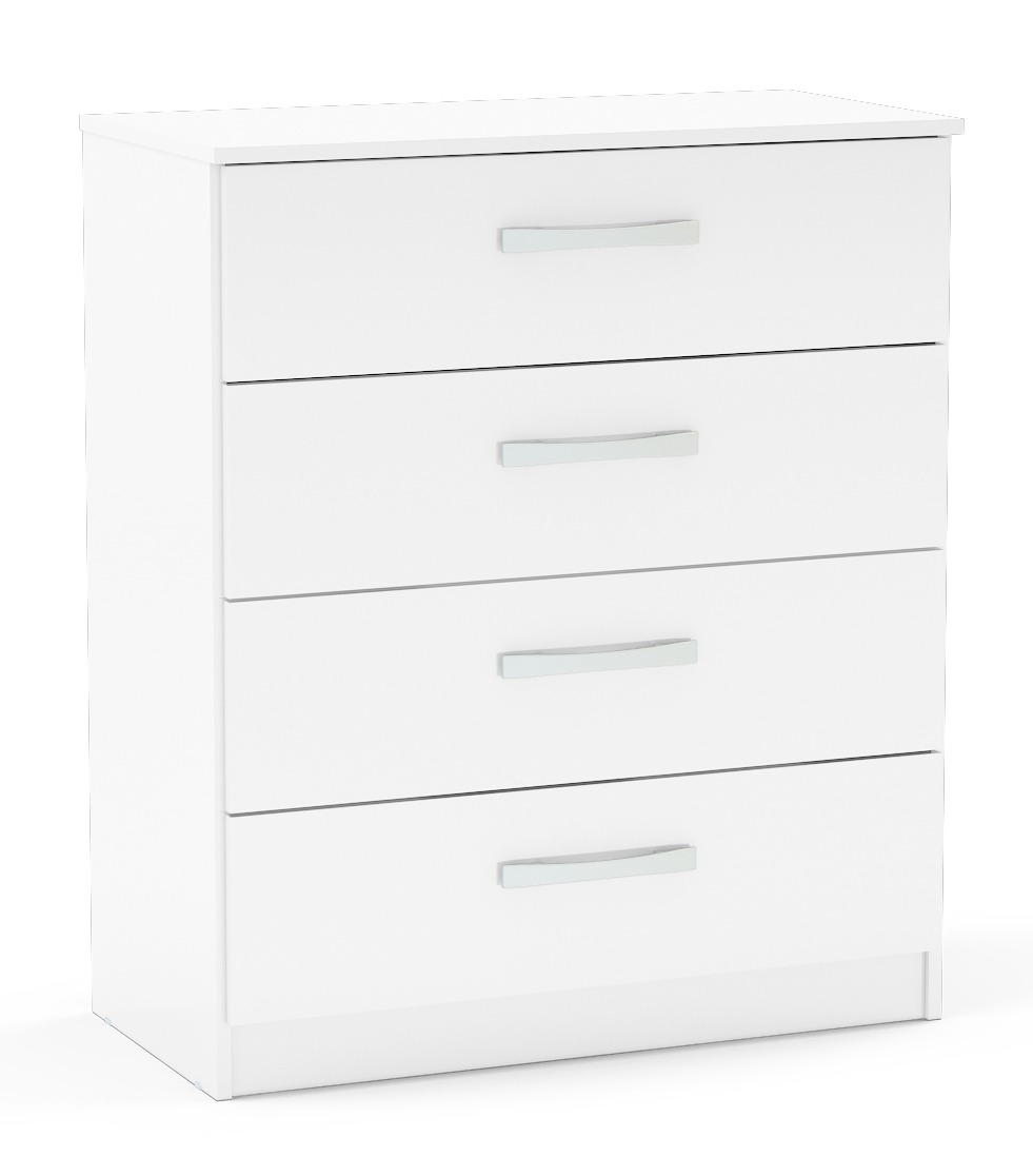 Lynx White 4 Drawer Chest